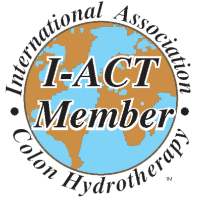 The logo of the international association of colon hydrotherapy